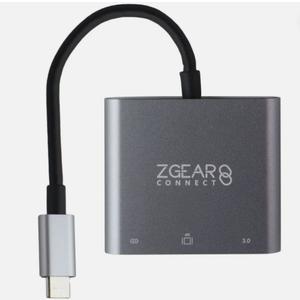 ZGEAR Multiport Video & Data Hub (USB-C to HDMI, USB-C, USB-A)