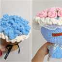 MESTOON 1/4/9 Pack Chunky Chenille Yarn 100g/3.05oz Thick Soft Velvet Baby Yarn for Crocheting Hand Knitting Sweater Scarf Blankets DIY Craft (Light Blue, 9 Pack)