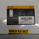 BESTTEN 10 Pack Single Pole Decorator Wall Light Switch, 15A 120/277V, Paddle Light Switch, On/Off Rocker Interrupter, UL Listed, White