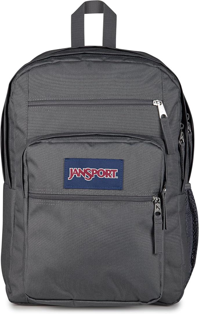 JanSport 34L Big Backpack - 15 Inch Laptop Sleeve, Smokey Grit, One Size