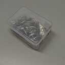 Hotop 30 Pcs Metal Drapery Curtain Rings 0.98/1.26/1.65 inch Interior Diameter and 30 Pcs Hanging Curtain Drapery Pin Hooks for Window Door Shower(Matte Silver,32 mm)