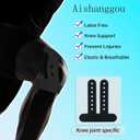 2 x 10 PCS Precut Kinesiology Tape for Knees, Knee Support Tape, Athletic Tape,Long-Lasting Support for Running and Fitness Exercises (Black Color)