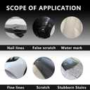 2 x All Cars Magic Pen for Car Scratches Set, Magic Car Scratch Removal Pen 2 Packs - Quick Fix for Scratches and Paint, Fits All Car Universal Colors, Stability, Lightweight and Portable, Travel-Friendly2 Packs