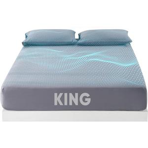 Grounding Sheet Queen Size - 95% Organic Cotton + 5% Pure Silver Fiber, Earth Connected Bedding (60"x 80"x 13" Gray) Fitted with Cord