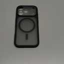 TOCOL for iPhone 17 Pro Case, Compatible with Magsafe, Full Camera Protection, Built-in Magnetic Ring, Drop Protection, Translucent Matte Phone Case for iPhone 17 Pro 6.3 inch (Black)