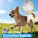 Pet Soft Disposable Dog Diapers Female, Pull Up Doggie Diapers for Female Dogs, 360Stretchy Waist Puppy Diapers, Super Absorbent Doggy Diaper Leak Proof Design for Dogs in Heat (Large, Count, 20.0)
