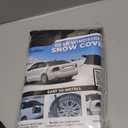 EcoNour Rear Windshield Cover for Ice and Snow | Car Back Window Snow & Frost Cover | Complete Protection from Snow and Other Winter Debris | Winter Car Accessories for Sedan, SUV & Van | Medium