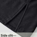Weecreeture Hooded Towel Poncho with Zipper and Pocket, Surf Poncho for Men and Women, Beach Bath Changing Robe Cover Up Black XL