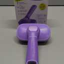 Hertzko Self Cleaning Slicker Brush for Dogs and Cats - Pet Hair Brush for Shedding Long and Short Hair - Easy Clean Retractable Bristles - Cat and Dog Grooming Tool - Purple