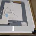 Lighted Mirror, 31x36 Inch Gradient Front and Backlit Bathroom Mirror, 3 Colors Dimmable CRI>90 Double Lights, IP54 Enhanced Anti-Fog, Hanging Plates Wall Mount