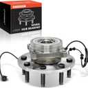 A-Premium Front Wheel Bearing and Hub Assembly with ABS & 8-Lug Compatible with Dodge Ram 1500 2006-2008, Ram 2500 2006-2008, Ram 3500 2006-2008, 4WD