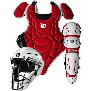 Wilson EZ Gear 2.0 Catchers Gear Kit (Large/X-Large, Scarlet)