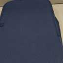 LONBET Laundry Basket with Lid, Made from Breathable Fabric | Aesthetic Clothes Hampers for Laundry with Side Handles & Sturdy Bamboo Frame (40 Gallons - Double, Blue)