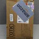 DTK Mini 3 Tier Foldable Rolling Cart, Metal Utility Cart with Lockable Wheels, Folding Storage Trolley for Living Room, Kitchen, Bathroom, Bedroom and Office, Black-Small