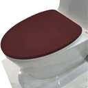 Madeals Microfiber Toilet Lid Cover Soft and Absorbent, Comfortable Bathroom Toilet Lid Cover Seat Fits Most Size Toilet Lids for Coffee