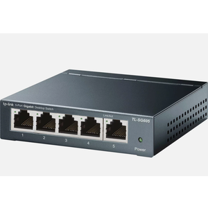 TP-Link - 5-Port 10/100/1000 Mbps Unmanaged Switch - Black