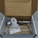 SAMODRA Built in Kitchen Sink Soap Dispenser (Brushed Nickel) with 12 oz Large PET Lotion Bottle, Refill from Top