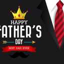SJOLOON Happy Fathers Day Backdrop Red Tie Black Theme Photo Backdrop Love Dad Background for Father Day Party Decoration Portrait Studio Props 12087 (7x5FT)