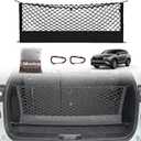 Muslogy Truck Bed Cargo Net Trunk Netting Compatible with 2014-2025 2026 Toyota Highlander Accessories, Pickup Cargo Organizer SUV Sedan Storage Net w/Heavy Duty Carabiners