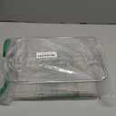 ZEXALOR Clear Tea Bag Organizer, Dresser Organizers Drawer Organzier Storage Container with Removable Dividers, Plastic Storage Bin with Lid, Organizer for Scarves Ties Bras (Medium-8 Grids)