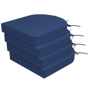 Seat Cushions 4 Piece Dark Blue
