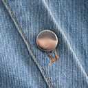 Perbai Womens Cropped Button Down Shirt Summer Collared Sleeveless Loose Denim Top with Pockets (Red, M)