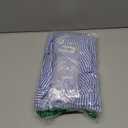 SweatyRocks Women's 2 Piece Outfits Striped Bow Tie Front Sleeveless Peplum Top and Pants Sets Blue Medium