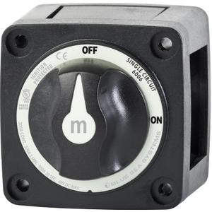 Blue Sea Systems On/Off Battery Switch With Knob, Black, 6006200 mSeries