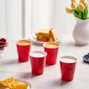 Lilymicky 240 Pack 12 oz Disposable Plastic Cups, Red Party Plastic Cups for Parties, Picnics and BBQ, 12 oz - 240 ct