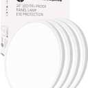 4Pack 16 Inch Led Flush Mount Ceiling Light,32W,3480LM,3000K/4000K/6000K 3CCT Selectable,White Ultra-Slim Ceiling Lighting Fixture,Round Low Profile Flat Panel Light for Bedroom,Kitchen,Hallway,Office, Non-Dimmable-16IN-4PACK