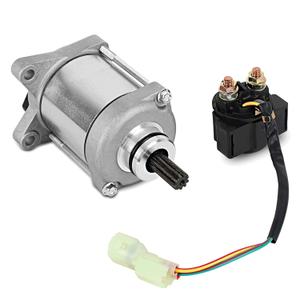 Starter Motor with Relay Fit for 2008-2020 Honda Recon 250 TRX250TE FourTrax ES & TRX250TM FourTrax, Replace 31200-HM8-B61 SMU0478 410-54133