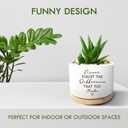 Coworker Thank You Gifts, Funny Succulent Plant Pot, Flower Cactus Planter Gifts, Farewell Going Away Appreciation Inspirational Gifts for Women Men Boss Lady Manager Coworkers (No Plants)