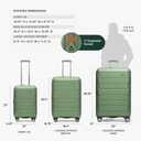 Traveler's Choice Pagosa Hardshell Expandable Luggage with Spinner Wheels, Green, 27-Inch Medium