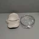 Empanada Maker Press, 5 Inch Extra Large Dumpling Maker Set with Dough Cutter, Dumpling Mold Set for Pierogi, Pastelitos, Calzone, Turnovers, Chinese Dumpling 5" (White)