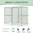 BPS Crop Cages for Garden Plant, 8x4x6 Ft Plant Netting Protection Tent with Zippered Door for Plants, Raised Garden Bed Cover with Frame for Vegetables, Fruits and Flowers