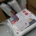 Hazmat Suits Disposable | 9 Size Options | With Hood, Heavy Duty, Breathable Disposable Coverall, Painter Suit (Medium)