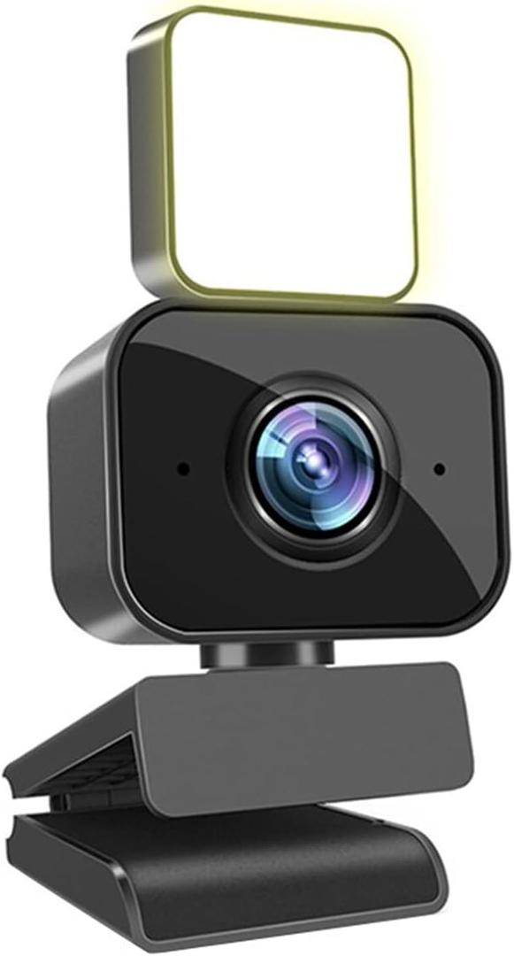 1080P 2K Full HD Webcam AF Web Camera Built in Adjustable Light Auto Focus Microphone USB Computer Camera Plug and Play for PC Desktop Laptop Video Calling Conferencing Live Streaming Recording