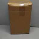 Woanger Set of 4 Wicker Storage Baskets OrganizerHandwoven Storage Bins with Lid for Organizing, Home Utility Box for Home Office Supplies Multipurpose Container(Coffee)