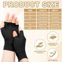 Yearntown 3 Pairs Elderly Skin Thin Protector Gloves,XL,Black