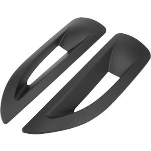 X AUTOHAUX Pair Hood Side Air Vent Cover Bezels Trim Matte Black for Jeep Wrangler JK JKU Unlimited Rubicon 2007-2017 Air Vent Scoop