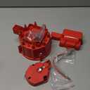 Red Male HEI Distributor Cap and Rotor Kit for SBC BBC 283 305 307 327 350 396 454 V8 Engines Performance Replacement for K549, 8416, 400, 454 Distributor Cap Assembly