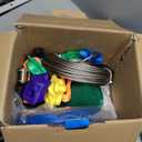 Zip Line Kit for Kids and Adults, 100/120/150/200ft, Up to 350 Lbs, Removable Trolley, Rustproof Stainless Steel, Quick Setup with Ratchet, Safety Harness, Backyard Adventure Fun W/Climbing Holds