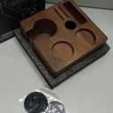 Walnut Espresso Tamping Station 54mm for Breville Machines Espresso Accessories Organizer Tamper Distributor Portafilter Holder and Multi Accessory Storage