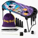 Rolling Tray with Cone Loader Accessories for King Size & 1 1/4 Size Pre Rolled Cones, Cone Filler & Foldable Stand - All-in-one Rolling Tray Set with Storage Bag by Gray Oval