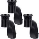 2 Pack Wall Fragrance Plug in Compatible with Bath and Body Works WallFlower Fragrances, ETL Certified, Rotatable, Precise Scent Control Fragrance Diffuser Plug for Home, Office (Black)