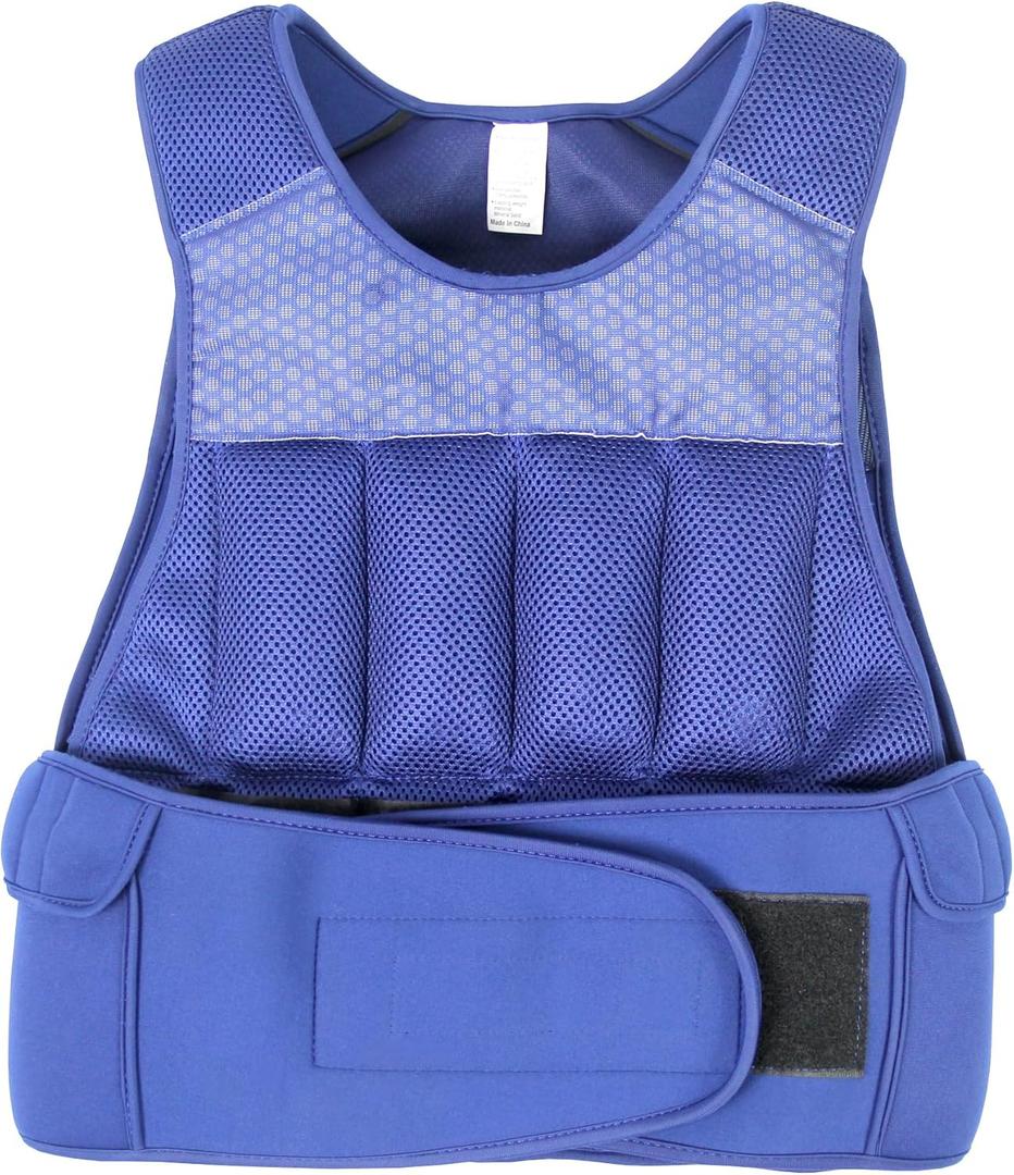 Ativafit Adjustable Weighted Vest Women Men with Reflective Design 2 4 6 8 10 12 14 16 18 20 22 Lbs Workout Vest for Strength Training, Walking, Jogging, Weightlifting, Running Men Women Kids 2-22 Lbs
