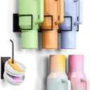 Magnetic Stanley Cup Holder for Refrigerator, Water Bottle Organizer with 2 Holders & 1 Lid Rack for Stanley 40 oz, Tumbler Lid Organizer for Stanley Cup Accessories, Ideal for Gifts