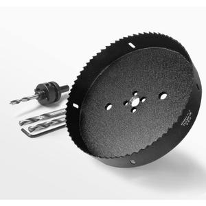 7 Inch Hole Saw with 1/2" Hex Shank Quick Change Arbor, JTemgle Bi-Metal Hole Saw Heavy Duty Hole Cutting Tool for Cornhole Boards, Recessed Lights, Wood, Plastic, Drywall & Soft Metal