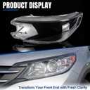 Headlight Lens Cover Compatible with 2012-2014 Honda CRV