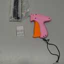 Stitch Gun for Clothes - Handheld Stitch Gun Quick Clothing Fixer - Tagging Gun - Includes 6 Needle, 1000 Black Fasteners & 1000 White Fasteners (Pink,Orange)